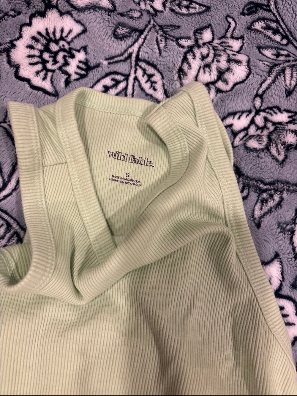 wild fable Lime Green Ribbed Racerback Tank - Picture 2 of 2